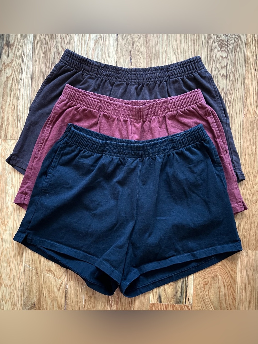 Heavy Jersey Garment Dye Short Shorts (8.5oz) 3 pack from Los Angeles Apparel